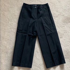 Ann Taylor Black Wide-Leg Trouser Size 2P